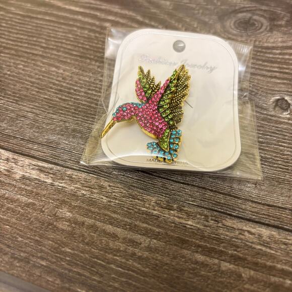 Hummingbird Brooch Pin - Picture 3 of 4